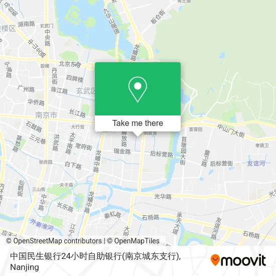 中国民生银行24小时自助银行(南京城东支行) map