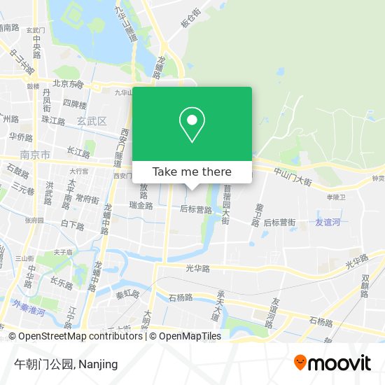 午朝门公园 map
