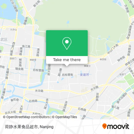 荷静水果食品超市 map