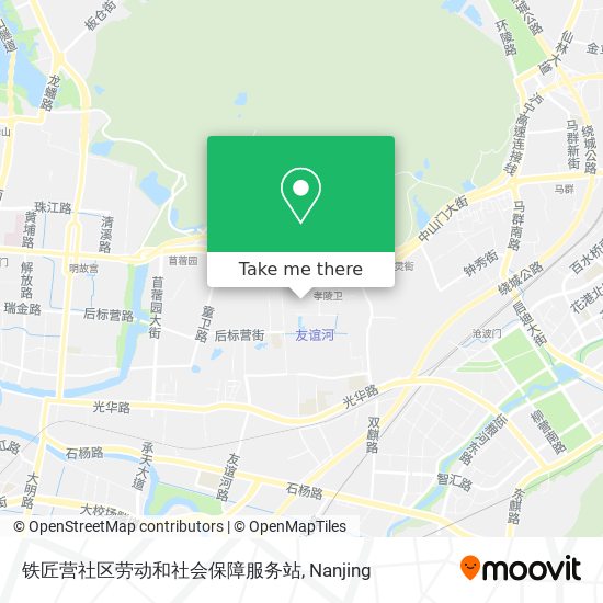 铁匠营社区劳动和社会保障服务站 map