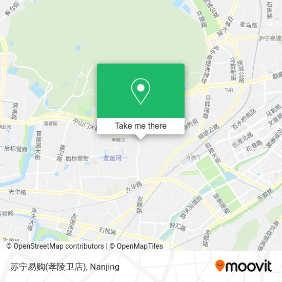 苏宁易购(孝陵卫店) map