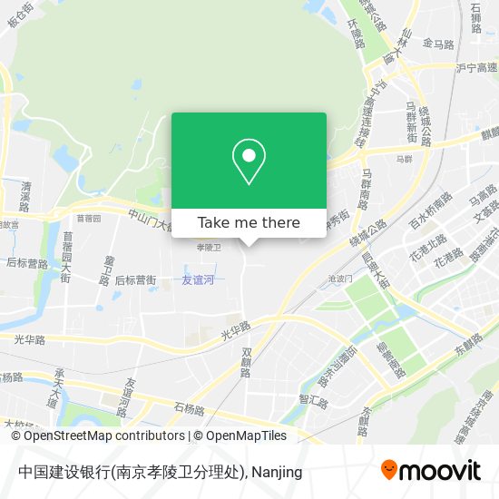 中国建设银行(南京孝陵卫分理处) map
