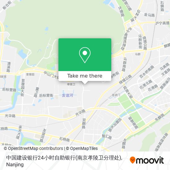 中国建设银行24小时自助银行(南京孝陵卫分理处) map