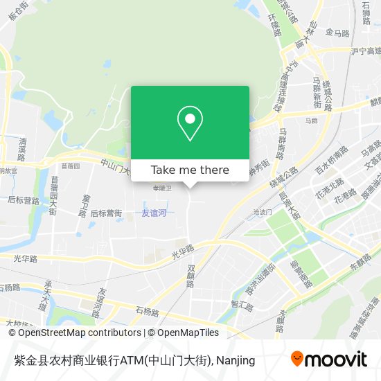 紫金县农村商业银行ATM(中山门大街) map