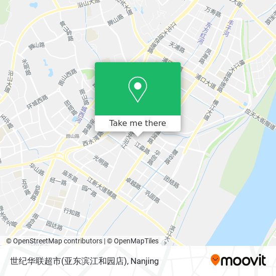 世纪华联超市(亚东滨江和园店) map