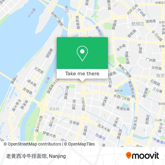 老黄西冷牛排面馆 map