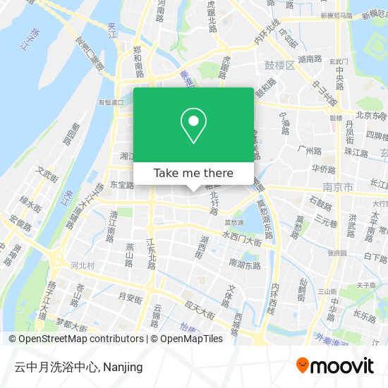云中月洗浴中心 map