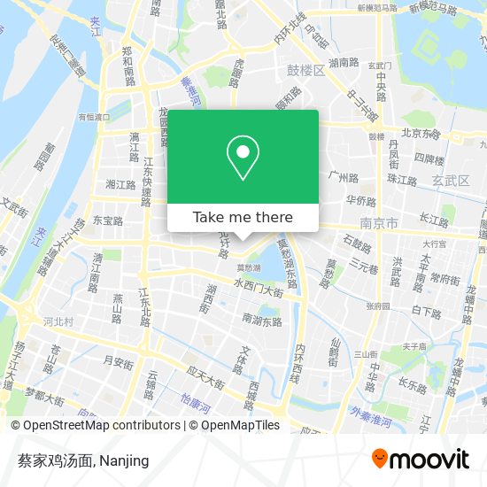 蔡家鸡汤面 map