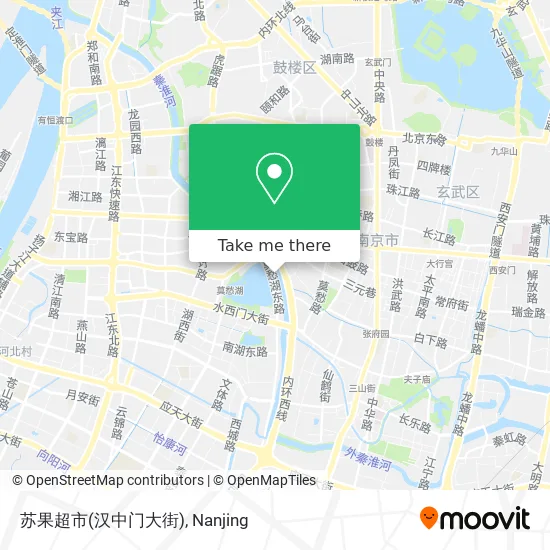 苏果超市(汉中门大街) map