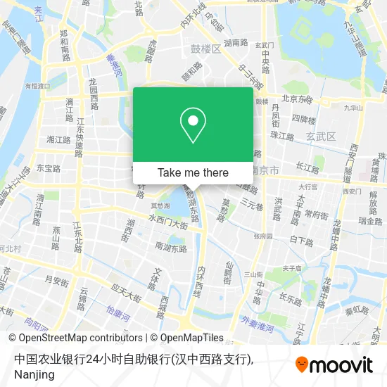 中国农业银行24小时自助银行(汉中西路支行) map