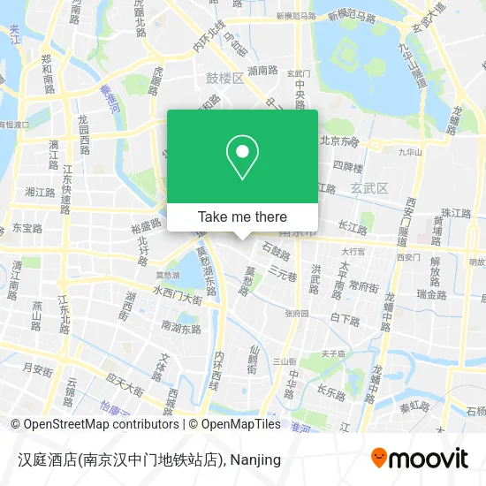 汉庭酒店(南京汉中门地铁站店) map