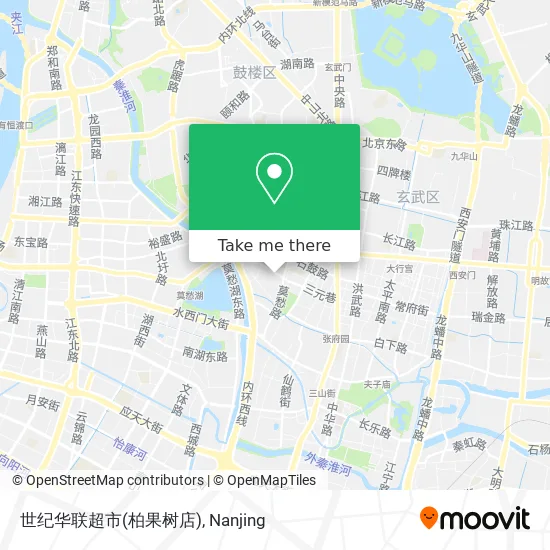世纪华联超市(柏果树店) map
