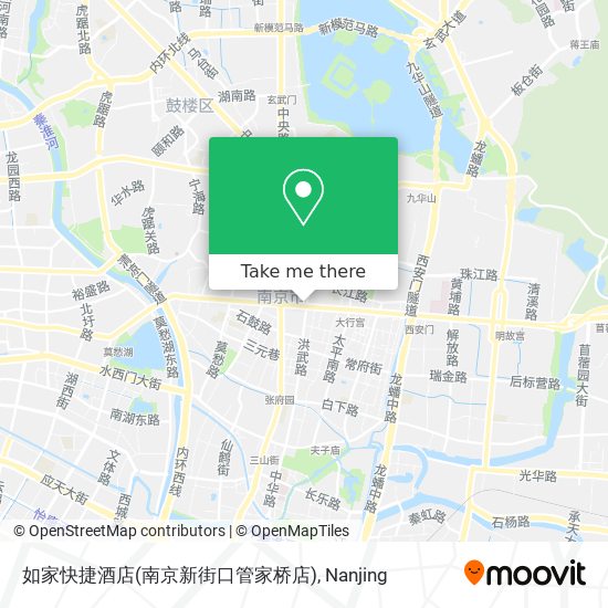如家快捷酒店(南京新街口管家桥店) map
