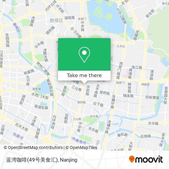 蓝湾咖啡(49号美食汇) map