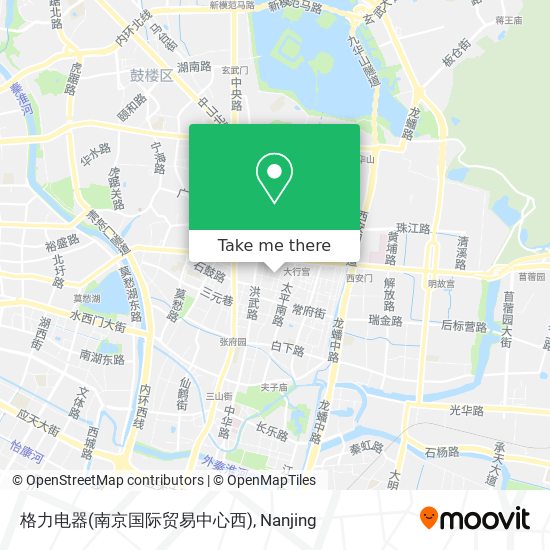 格力电器(南京国际贸易中心西) map