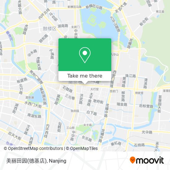 美丽田园(德基店) map