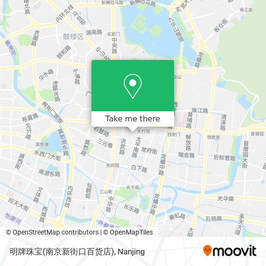 明牌珠宝(南京新街口百货店) map