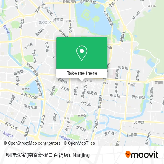 明牌珠宝(南京新街口百货店) map