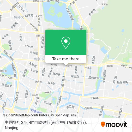 中国银行24小时自助银行(南京中山东路支行) map