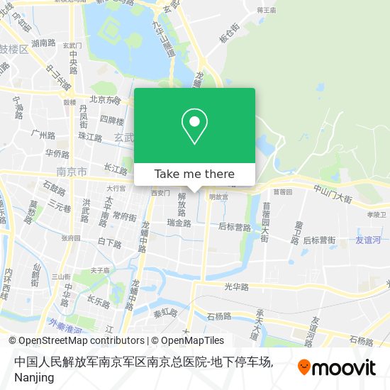 中国人民解放军南京军区南京总医院-地下停车场 map
