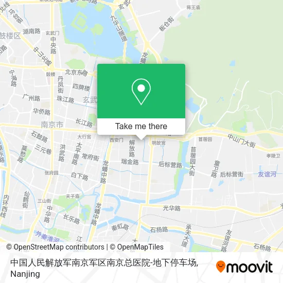 中国人民解放军南京军区南京总医院-地下停车场 map