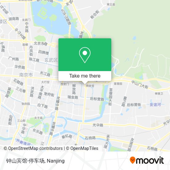 钟山宾馆-停车场 map
