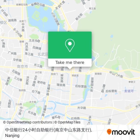 中信银行24小时自助银行(南京中山东路支行) map