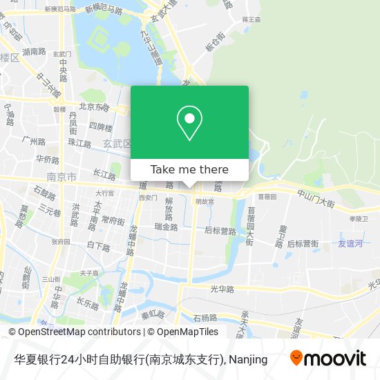 华夏银行24小时自助银行(南京城东支行) map