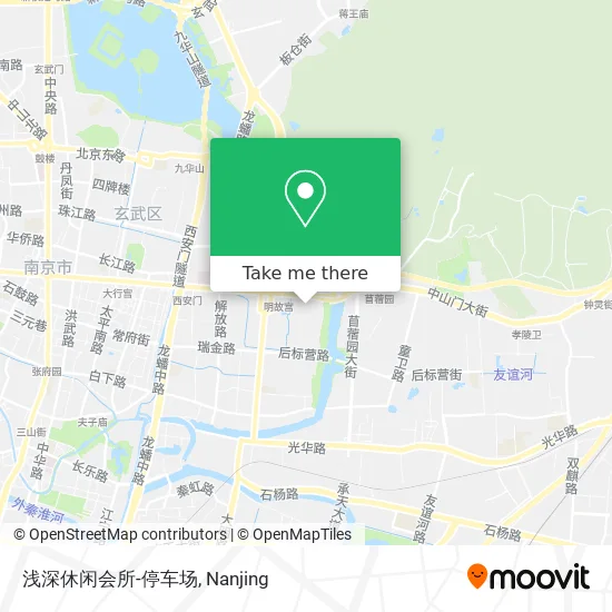 浅深休闲会所-停车场 map