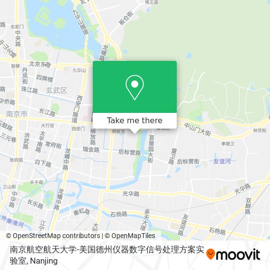 南京航空航天大学-美国德州仪器数字信号处理方案实验室 map