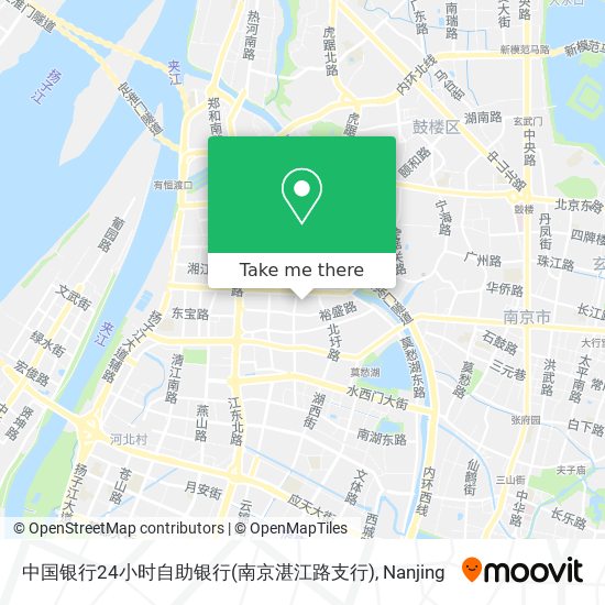 中国银行24小时自助银行(南京湛江路支行) map