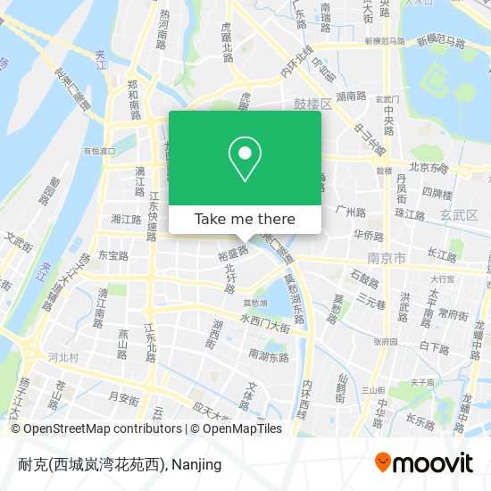 耐克(西城岚湾花苑西) map