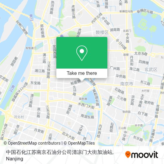中国石化江苏南京石油分公司清凉门大街加油站 map