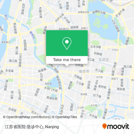 江苏省医院-急诊中心 map