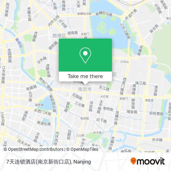 7天连锁酒店(南京新街口店) map