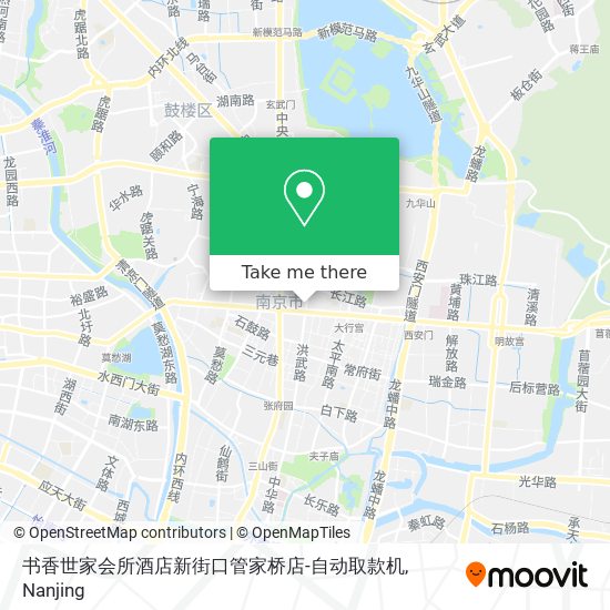 书香世家会所酒店新街口管家桥店-自动取款机 map