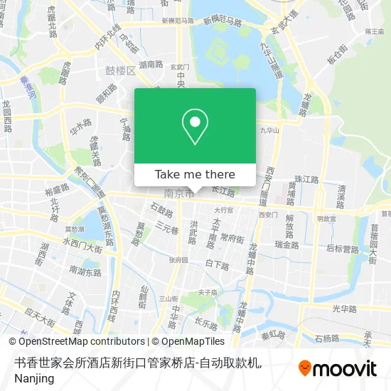 书香世家会所酒店新街口管家桥店-自动取款机 map