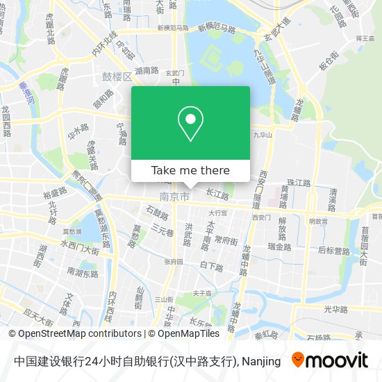 中国建设银行24小时自助银行(汉中路支行) map