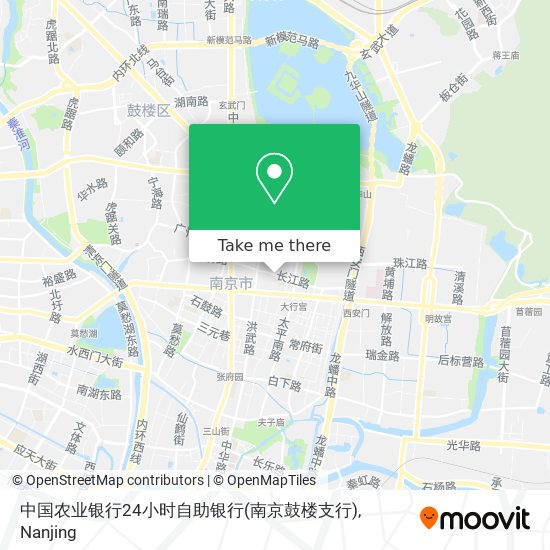 中国农业银行24小时自助银行(南京鼓楼支行) map