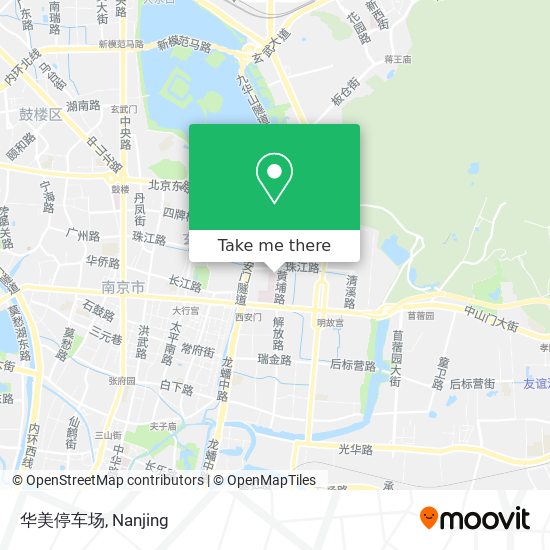 华美停车场 map
