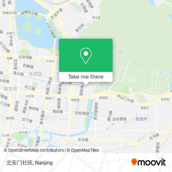 北安门社区 map