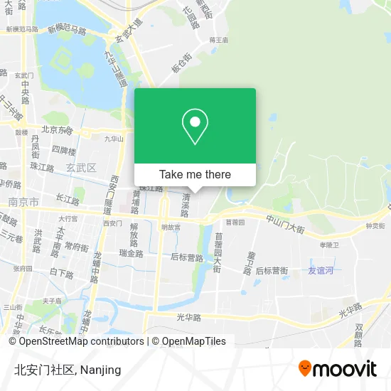 北安门社区 map