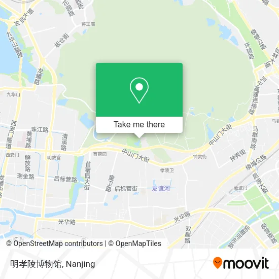 明孝陵博物馆 map
