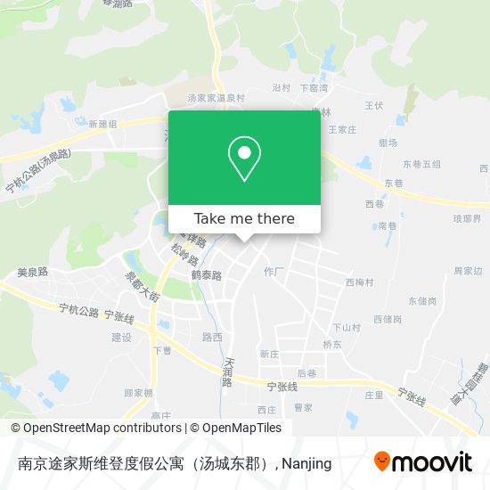 南京途家斯维登度假公寓（汤城东郡） map