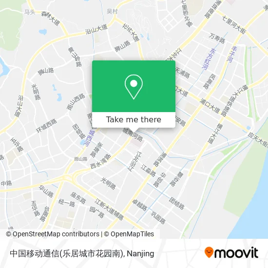 中国移动通信(乐居城市花园南) map