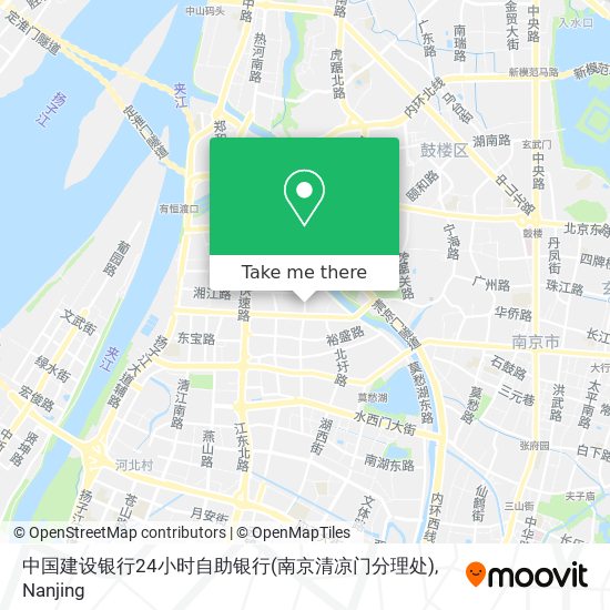 中国建设银行24小时自助银行(南京清凉门分理处) map