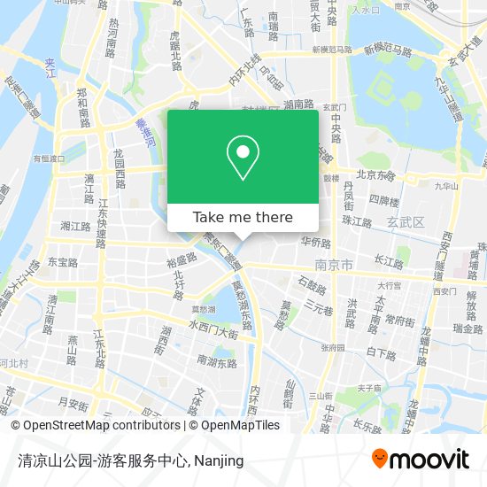 清凉山公园-游客服务中心 map