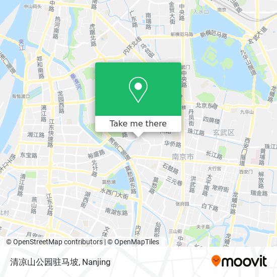 清凉山公园驻马坡 map
