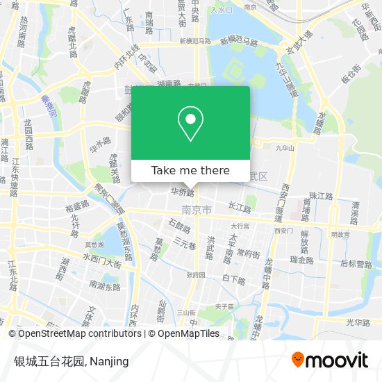 银城五台花园 map