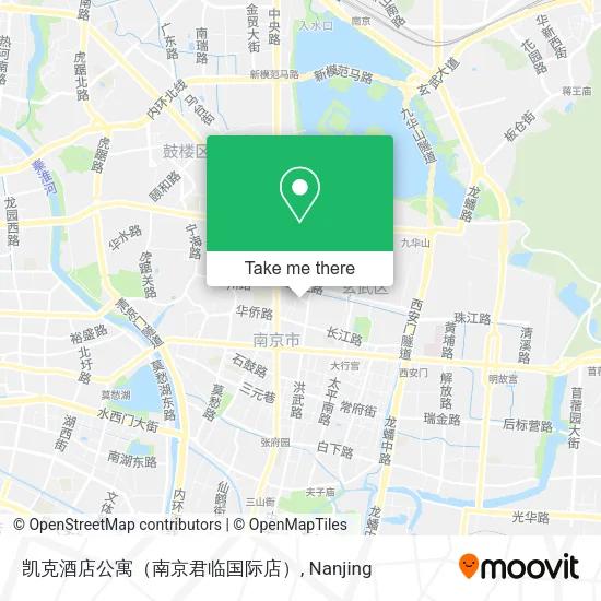 凯克酒店公寓（南京君临国际店） map